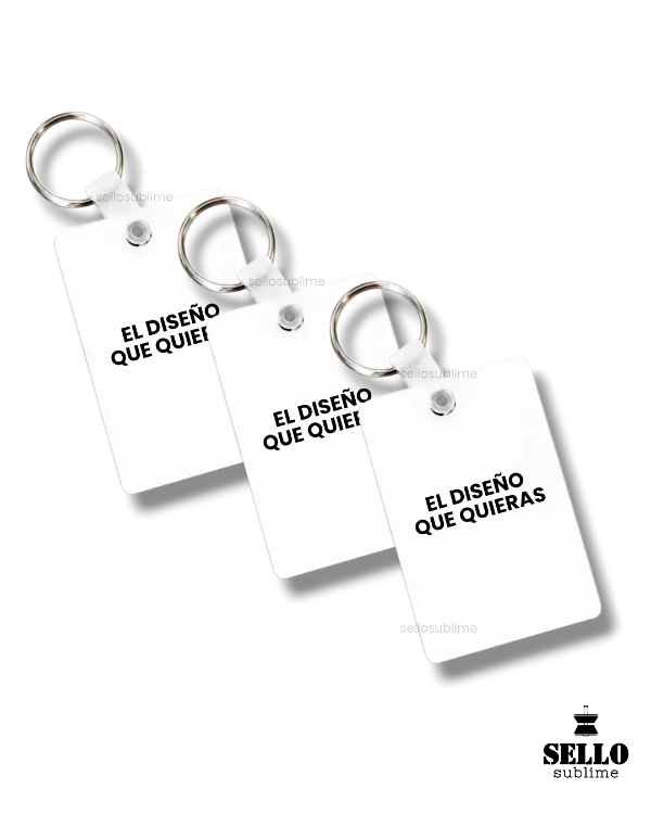 Producto - LLAVEROS RECTANGULARES DE MADERA CRISTAL PERSONALIZADOS