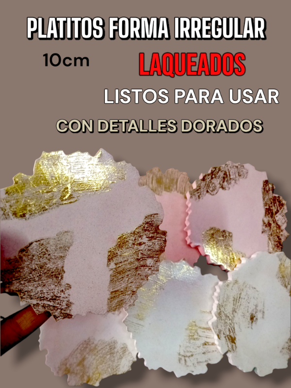 Producto - PLATO IRREGULAR 10CM. LAQUEADO