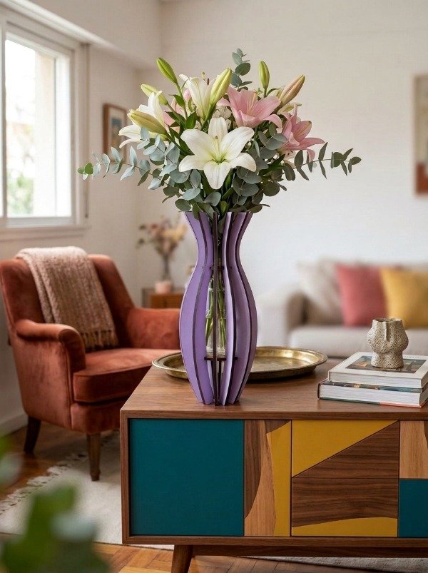 Producto - Florero FLORA / Lila Soft - 0