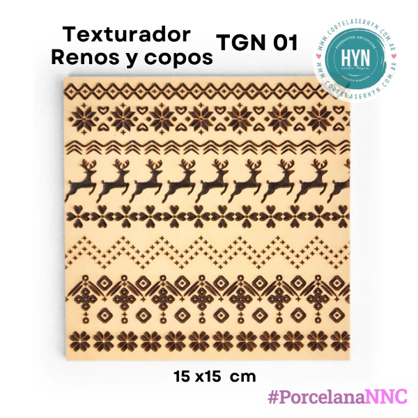 Producto - Texturador   Renos y copos TGN 01