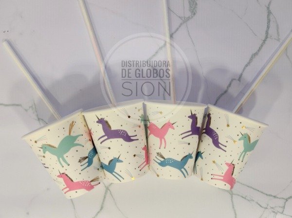 Producto - Vasos unicornio x10 - 1