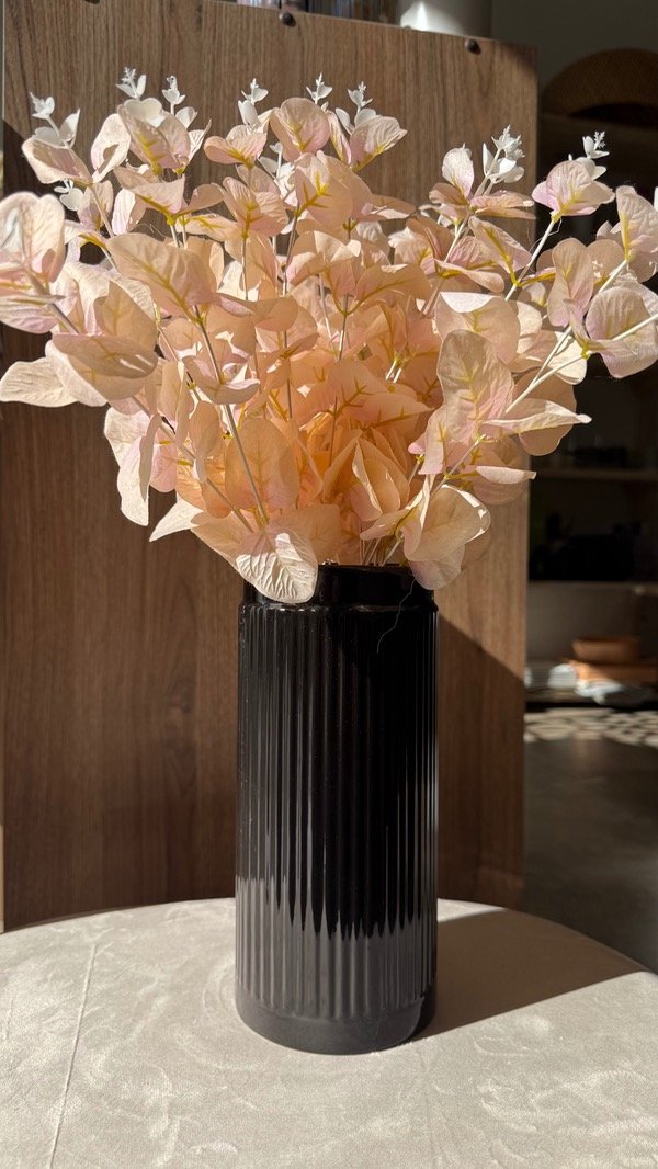 Producto - FLORERO DE CERÁMICA NEGRO 24cm