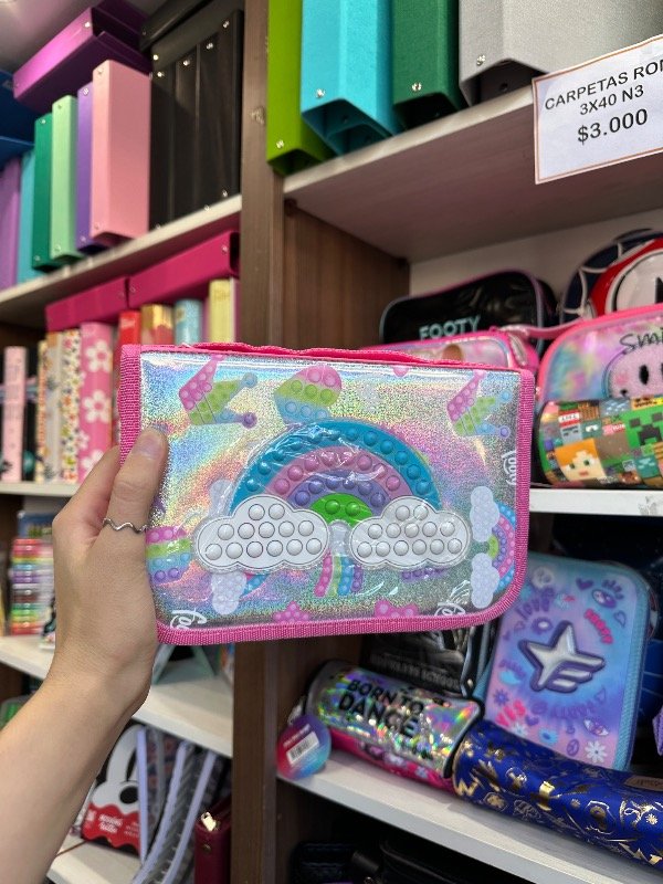 Producto - Cartuchera Footy Arcoiris 1 piso