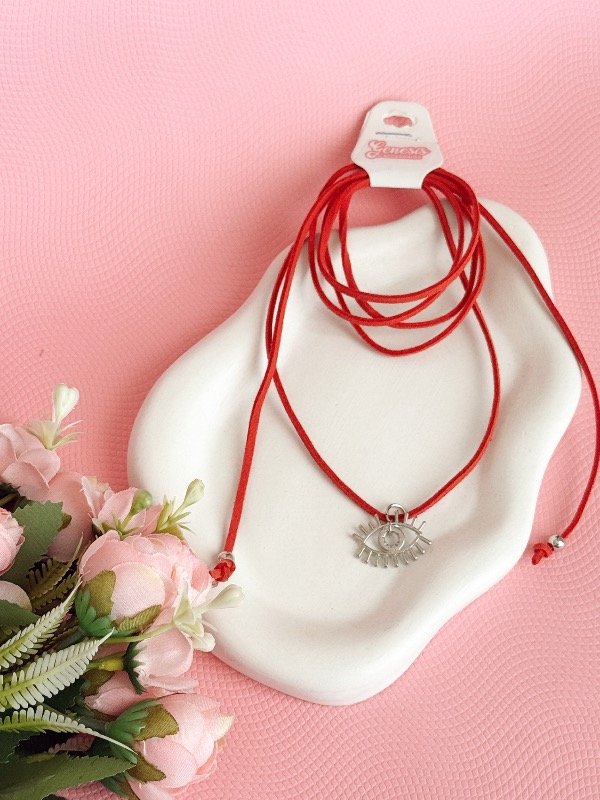 Producto - Choker Lazo Ojito Rojo