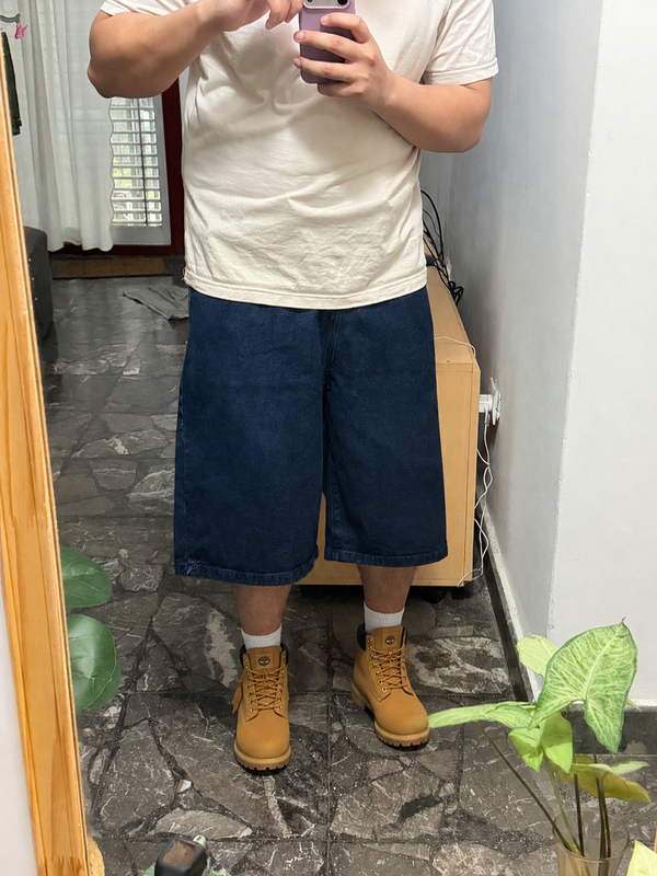Producto - Bermuda Baggy Raw Denim azul - 4