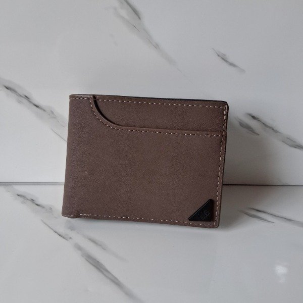 Producto - Billetera de gamuza color gris Ona Saez