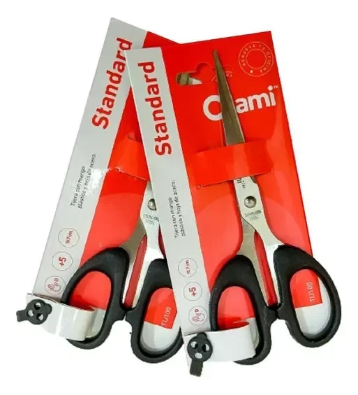 Producto - TIJERA MANGO PLASTICO 21CM EN BLISTER OLAMI
