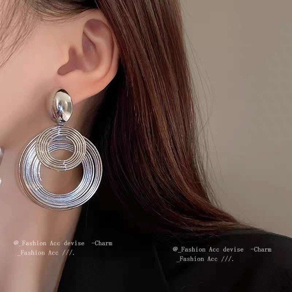 Producto - Aritos grandes redondos dobles