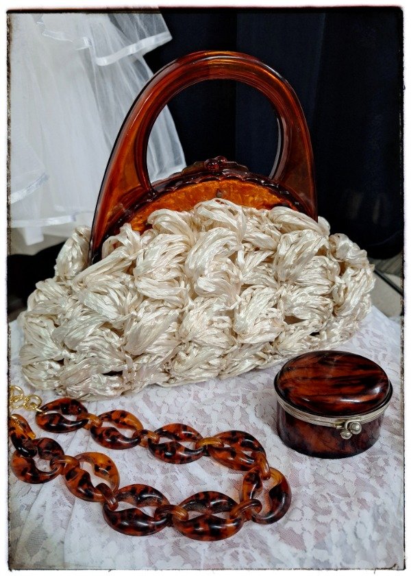 Producto - Cartera de Rafia y simil carey