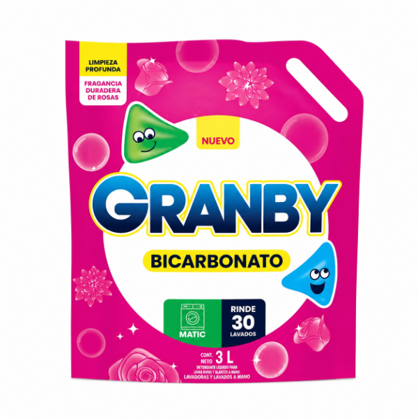 Producto - Jabón Liquido Granby Rosas 3 litros