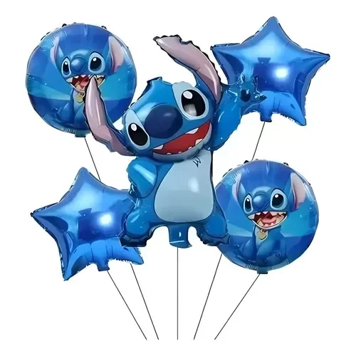 Producto - Set de 5 globos Stitch