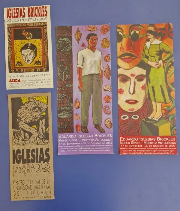 Producto - Iglesias Brickles, Eduardo - Lote de 4 afiches, Ática, Tucumán, Sívori