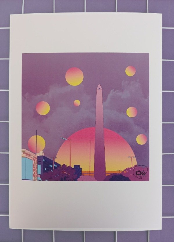 Producto - Lámina City Pop - Obelisco