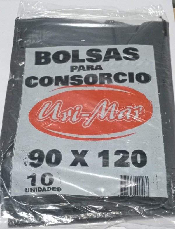Producto - PAQ. BOLSA CONSORCIO 90X120 CM NEGRA 10 UNIDADES