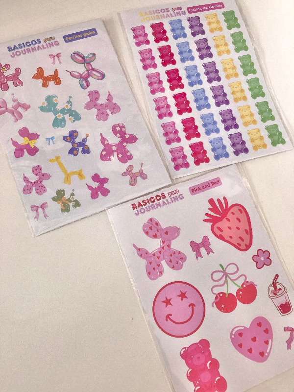 Producto - Planchas de Stickers para Journaling