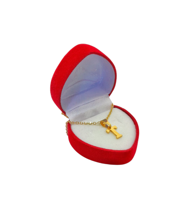 Producto - Inicial dorada pequeña letra T