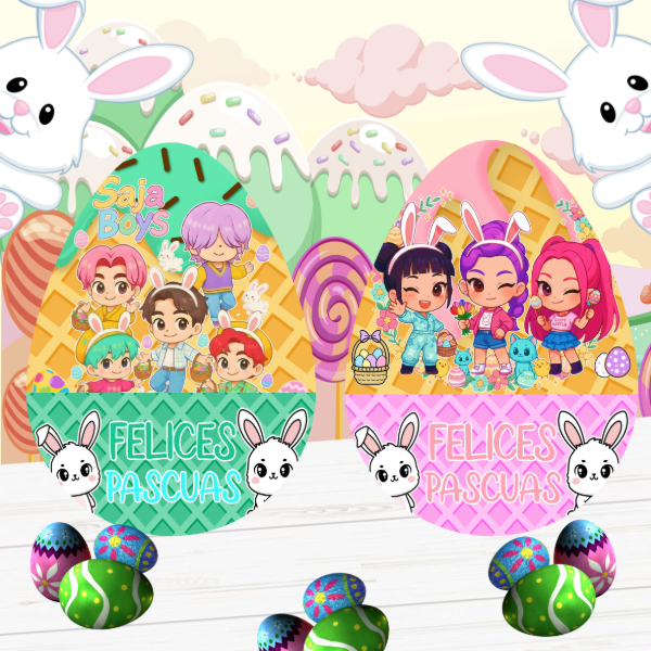 Producto - ALMOHADONES HUEVITO DE PASCUA GUERRERAS KPOP