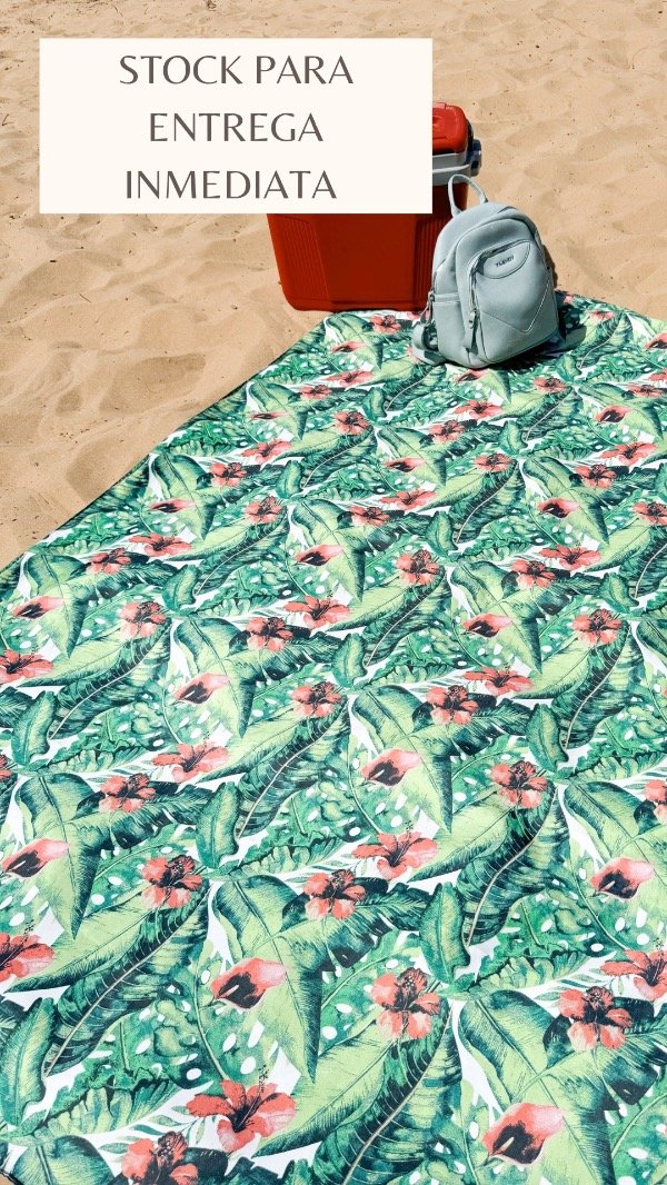 Producto - Flores - Impermeable Grande (BOLSO DE REGALO)