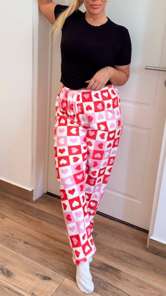 Producto - Pantalón Polar Soft Animado Corazones