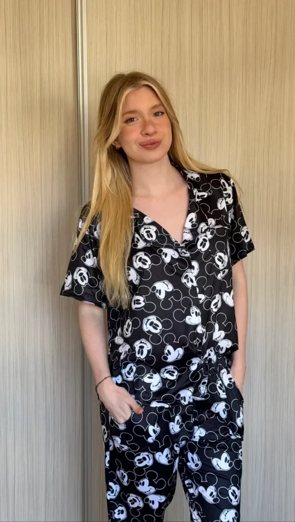 Producto - Camisero Mickey negro adultos manga corta - 3
