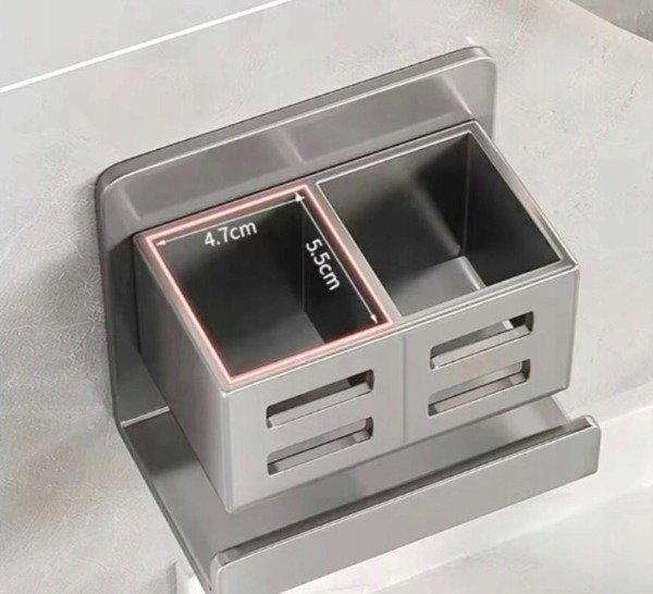 Producto - Organizador adhesivo gris - 4