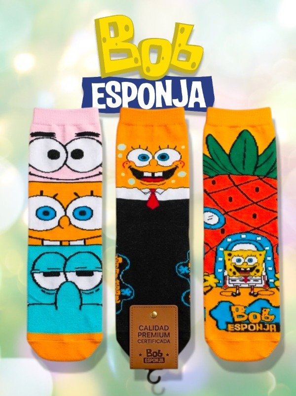 Producto - Pack 3/4 x3 Bob esponja