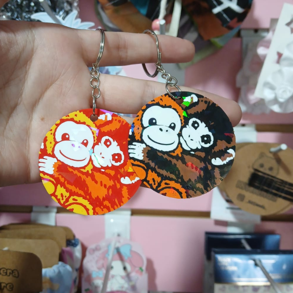 Producto - Llavero holografico monito Punch