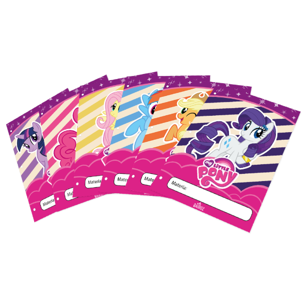 Producto - Separadores Caratulas Escolares N3 x6u De My Litte Pony jgo 1