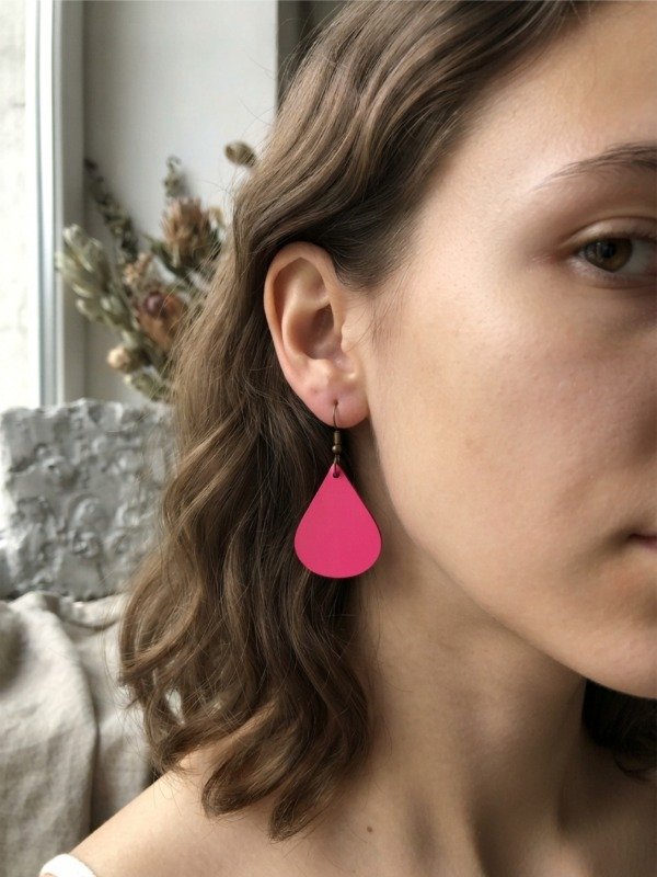 Producto - Aros Gotas de Amor / Fucsia Power - 0