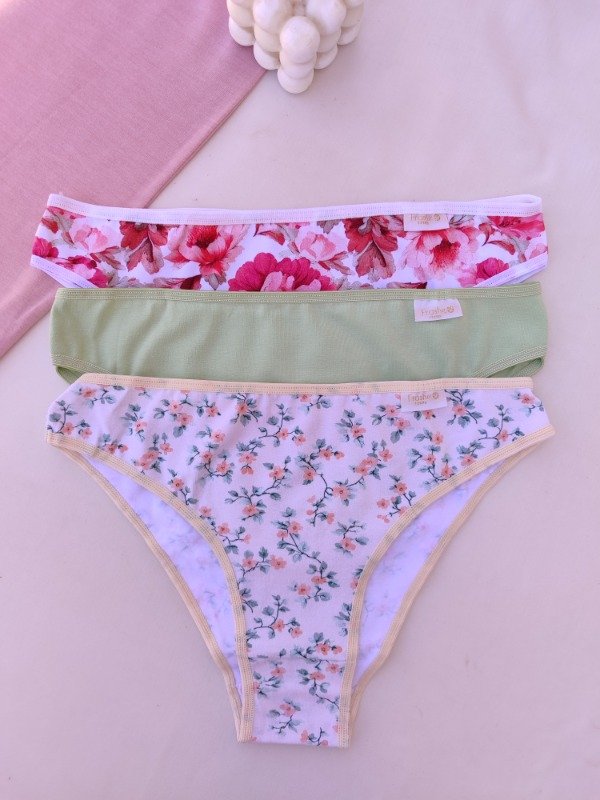 Producto - Pack x3 vedetinas vintage algodón Frashe