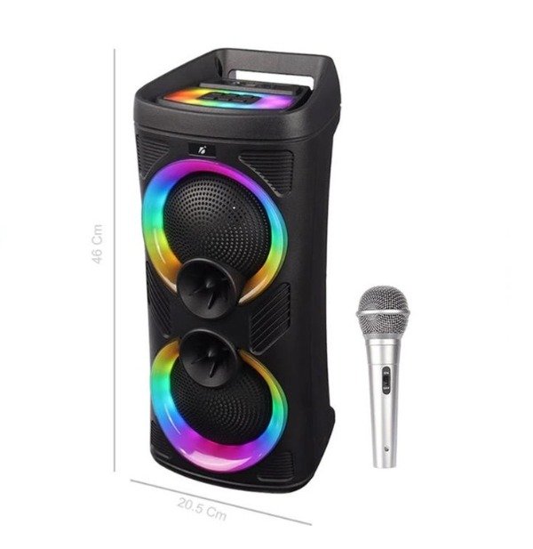 Producto - Parlante Torre RGB 6,5" x2 con Micrófono