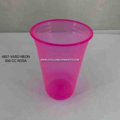 Producto - Vaso Neon 300cc Color Rosa x25 Unidades