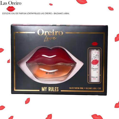 Producto - Las Oreiro Love My Rules set de perfume x 100ml + bálsamo labial