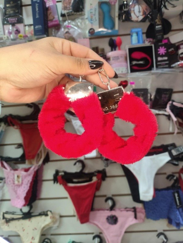 Producto - Esposas de metal ROJAS