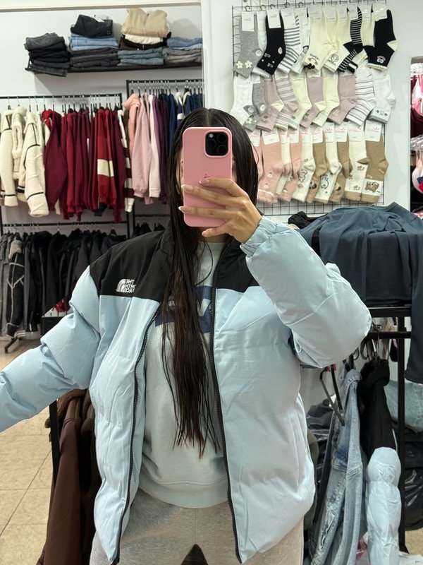 Producto - Campera TNF celeste