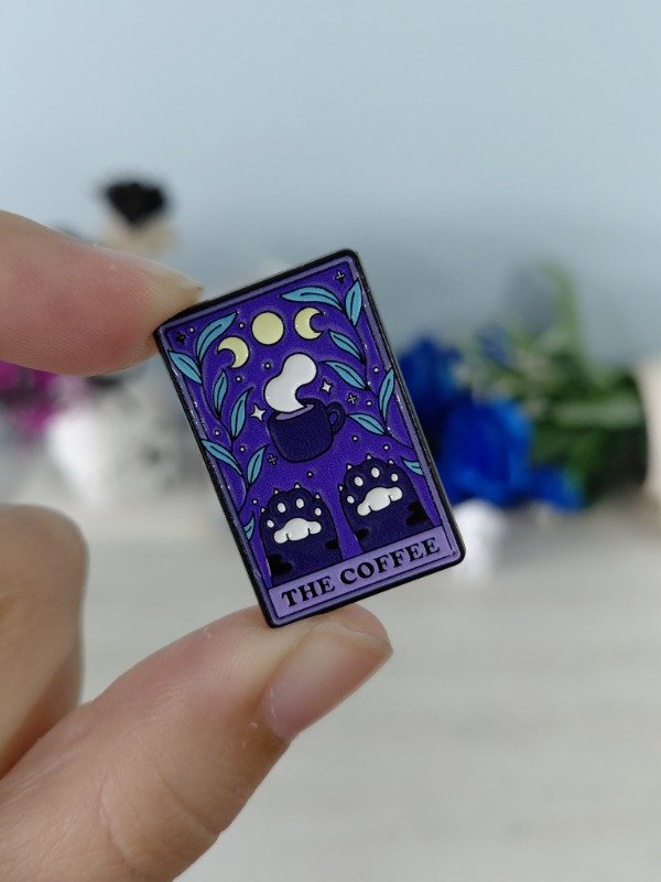 Producto - Pin metalizado - Carta de tarot "The coffee" #1526