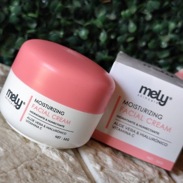 Producto - Crema facial Mely (Aloe vera, ácido hialurónico y Vit C)