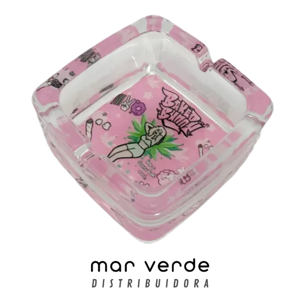 Producto - Cenicero vidrio cuadrado Baked Bunny