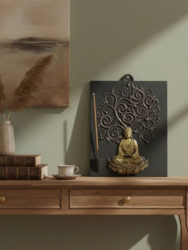 Producto - Buda Cuadro Corpóreo Porta Sahumerios