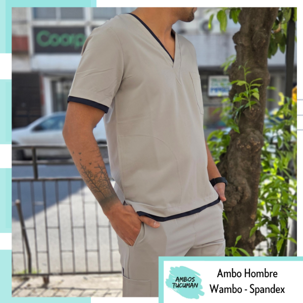 Producto - Ambo Wambo Gris Detalle Azul (Manhattan)