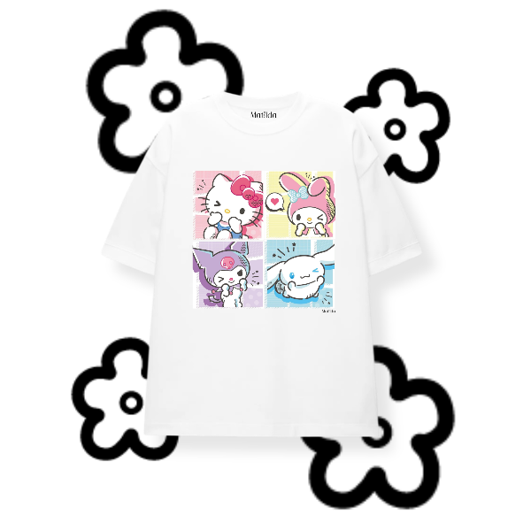 Producto - REMERON HELLO KITTY AND FRIENDS CARTOON- BLANCO