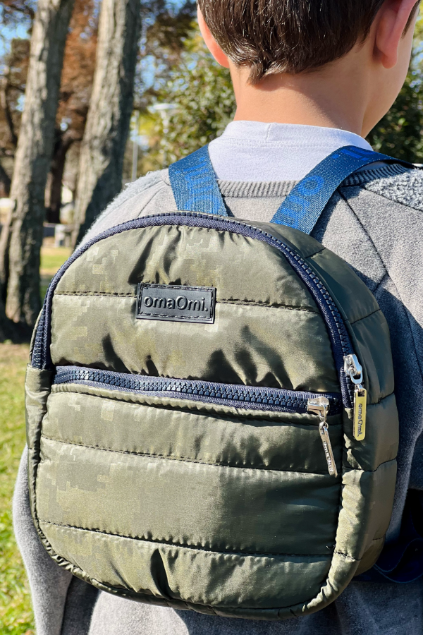 Producto - Mochila Julita verde militar con azul