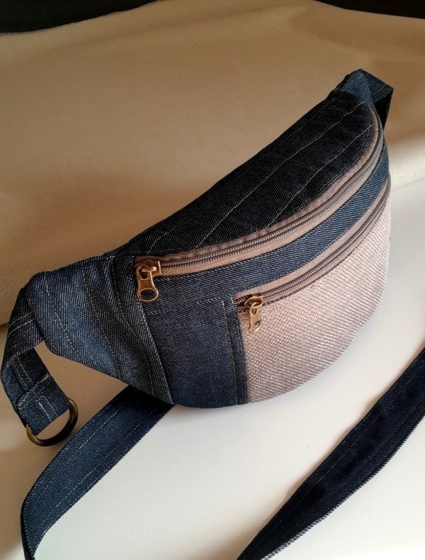 Producto - Riñonera jean/yute