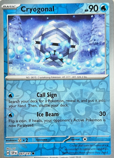 Producto - Cryogonal 047/191 Reverse Holofoil - Surging Sparks