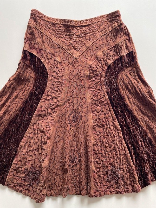 Producto - pollera boho marron - 1