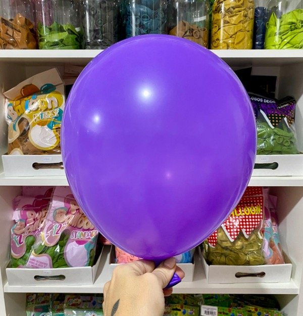 Producto - GLOBO GLOBBY 12" LISO DECORADOR VIOLETA X 25 UNID.