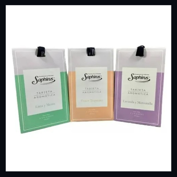 Producto - TARJETAS AROMÁTICAS SAPHIRUS