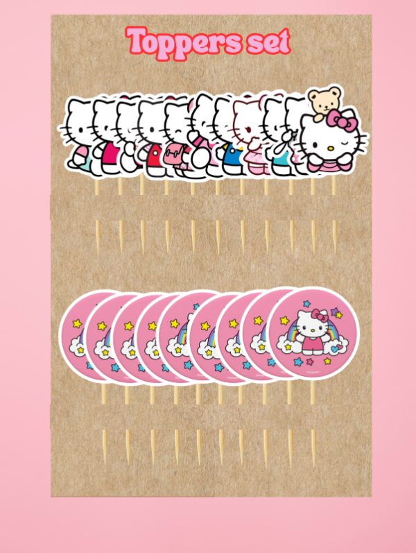 Producto - Set de toppers x 22 und Hello kitty