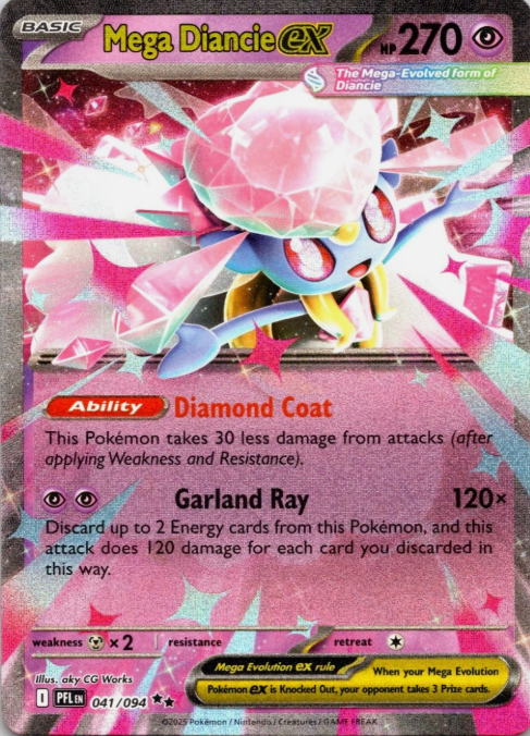 Producto - Mega Diancie ex 041/094 - ME02: Phantasmal Flames (PFL)