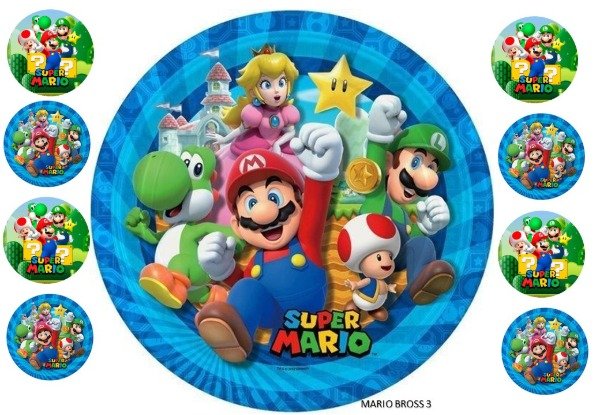 Producto - LAMINA MARIO BROS 3 REDONDA